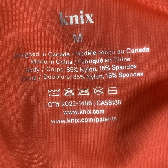 NWT Knix Balcony Cup one piece swimsuit in Lava (orange/red) - Picture 7 of 15